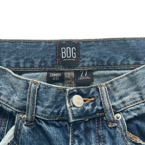 BDG Patchwork Cowboy Straight Leg Jeans 27 - Picture 2 of 5